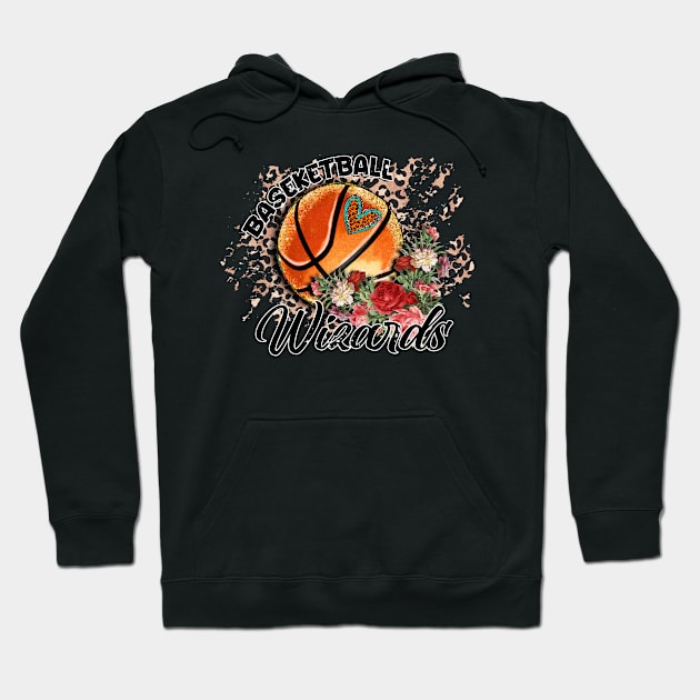 Aesthetic Pattern Wizards Basketball Gifts Vintage Styles Hoodie by Frozen Jack monster